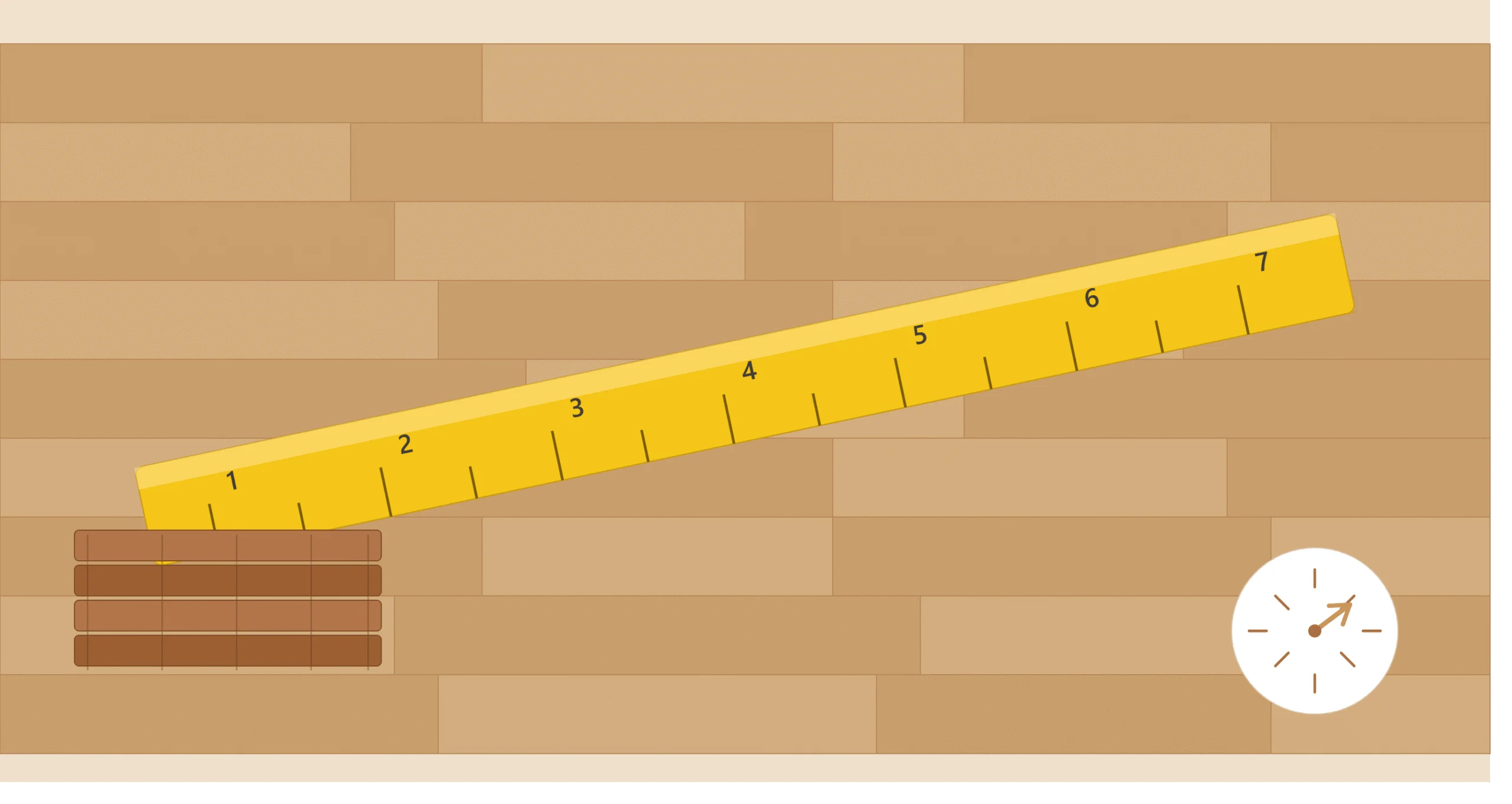 Wooden floor planks with measuring tape showing how to calculate linear feet for flooring
